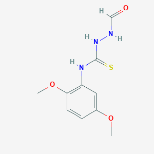 molecular formula C10H13N3O3S B4821412 N-(2,5-dimethoxyphenyl)-2-formylhydrazinecarbothioamide 