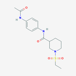 N-[4-(acetylamino)phenyl]-1-(ethylsulfonyl)-3-piperidinecarboxamide