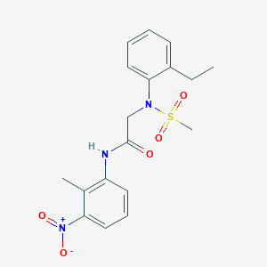 N~2~-(2-ethylphenyl)-N~1~-(2-methyl-3-nitrophenyl)-N~2~-(methylsulfonyl)glycinamide