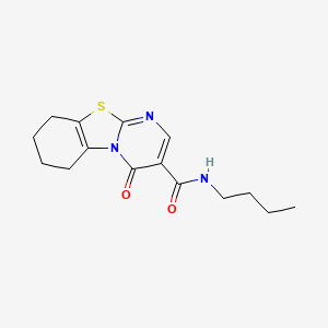 N-butyl-4-oxo-6,7,8,9-tetrahydro-4H-pyrimido[2,1-b][1,3]benzothiazole-3-carboxamide