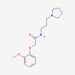 molecular formula C16H24N2O3 B4821511 2-(2-methoxyphenoxy)-N-[3-(1-pyrrolidinyl)propyl]acetamide 