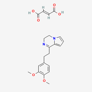 molecular formula C21H24N2O6 B4821530 1-[2-(3,4-dimethoxyphenyl)ethyl]-3,4-dihydropyrrolo[1,2-a]pyrazine 2-butenedioate 