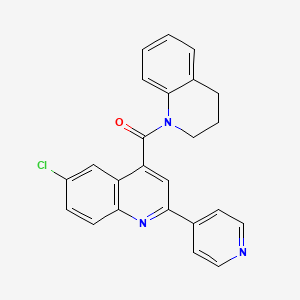 6-chloro-4-(3,4-dihydro-1(2H)-quinolinylcarbonyl)-2-(4-pyridinyl)quinoline