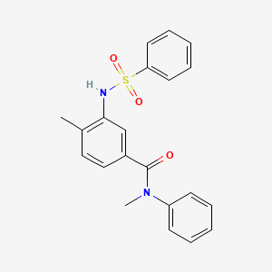 N,4-dimethyl-N-phenyl-3-[(phenylsulfonyl)amino]benzamide