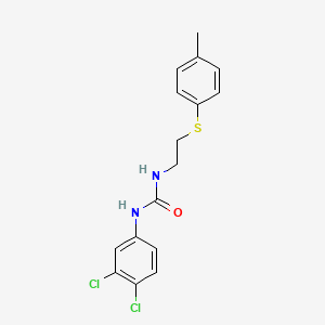 N-(3,4-DICHLOROPHENYL)-N'-{2-[(4-METHYLPHENYL)SULFANYL]ETHYL}UREA