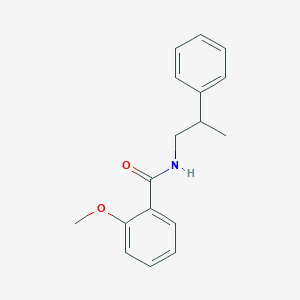 molecular formula C17H19NO2 B4821585 2-methoxy-N-(2-phenylpropyl)benzamide 