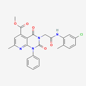 methyl 3-{2-[(5-chloro-2-methylphenyl)amino]-2-oxoethyl}-7-methyl-2,4-dioxo-1-phenyl-1,2,3,4-tetrahydropyrido[2,3-d]pyrimidine-5-carboxylate