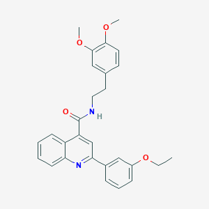 N-[2-(3,4-dimethoxyphenyl)ethyl]-2-(3-ethoxyphenyl)-4-quinolinecarboxamide