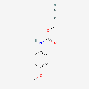 molecular formula C11H11NO3 B4821614 Carbamic acid, N-(4-methoxyphenyl)-, 2-propyn-1-yl ester CAS No. 831241-57-7