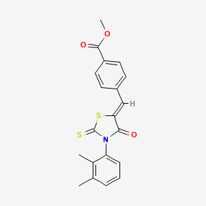 methyl 4-{[3-(2,3-dimethylphenyl)-4-oxo-2-thioxo-1,3-thiazolidin-5-ylidene]methyl}benzoate