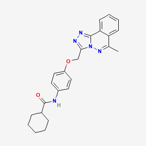 N-{4-[(6-methyl[1,2,4]triazolo[3,4-a]phthalazin-3-yl)methoxy]phenyl}cyclohexanecarboxamide