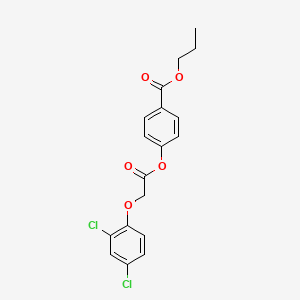 propyl 4-{[(2,4-dichlorophenoxy)acetyl]oxy}benzoate