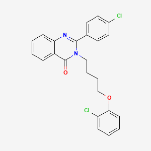 3-[4-(2-chlorophenoxy)butyl]-2-(4-chlorophenyl)-4(3H)-quinazolinone