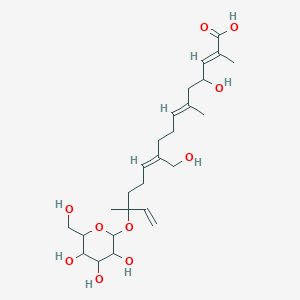 molecular formula C38H62O18 B048217 辣椒素 V CAS No. 121924-06-9
