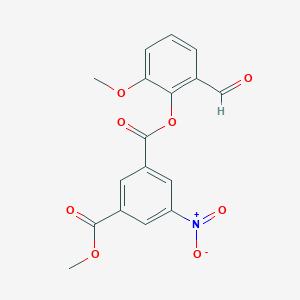 molecular formula C17H13NO8 B4821720 2-formyl-6-methoxyphenyl methyl 5-nitroisophthalate 