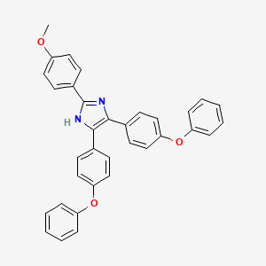 2-(4-methoxyphenyl)-4,5-bis(4-phenoxyphenyl)-1H-imidazole