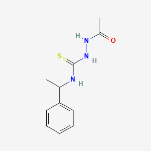 2-acetyl-N-(1-phenylethyl)hydrazinecarbothioamide