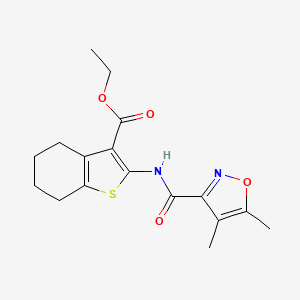 ethyl 2-{[(4,5-dimethyl-3-isoxazolyl)carbonyl]amino}-4,5,6,7-tetrahydro-1-benzothiophene-3-carboxylate