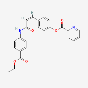 [4-[(Z)-3-(4-ethoxycarbonylanilino)-3-oxoprop-1-enyl]phenyl] pyridine-2-carboxylate