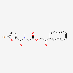 2-(2-naphthyl)-2-oxoethyl N-(5-bromo-2-furoyl)glycinate