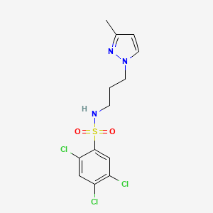 2,4,5-trichloro-N-[3-(3-methyl-1H-pyrazol-1-yl)propyl]benzenesulfonamide