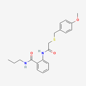 2-({[(4-methoxybenzyl)thio]acetyl}amino)-N-propylbenzamide