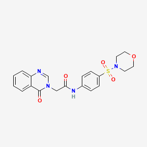 N-[4-(morpholin-4-ylsulfonyl)phenyl]-2-(4-oxoquinazolin-3(4H)-yl)acetamide