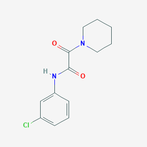 N-(3-chlorophenyl)-2-oxo-2-(1-piperidinyl)acetamide