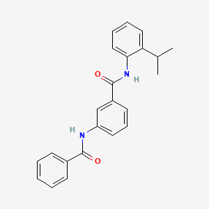 3-BENZAMIDO-N-[2-(PROPAN-2-YL)PHENYL]BENZAMIDE