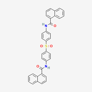 molecular formula C34H24N2O4S B4821899 N,N'-(sulfonyldi-4,1-phenylene)di(1-naphthamide) 