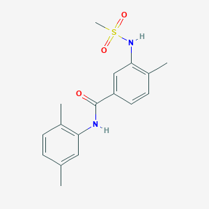 N-(2,5-dimethylphenyl)-4-methyl-3-[(methylsulfonyl)amino]benzamide