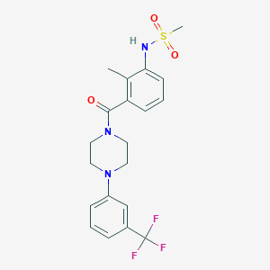 N-[2-methyl-3-({4-[3-(trifluoromethyl)phenyl]-1-piperazinyl}carbonyl)phenyl]methanesulfonamide