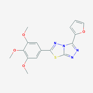 3-(2-Furyl)-6-(3,4,5-trimethoxyphenyl)[1,2,4]triazolo[3,4-b][1,3,4]thiadiazole