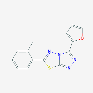 3-(2-Furyl)-6-(2-methylphenyl)[1,2,4]triazolo[3,4-b][1,3,4]thiadiazole