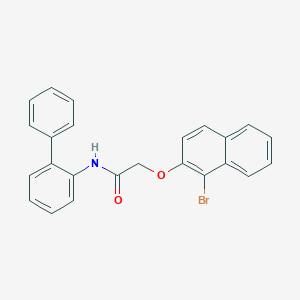 N-2-biphenylyl-2-[(1-bromo-2-naphthyl)oxy]acetamide