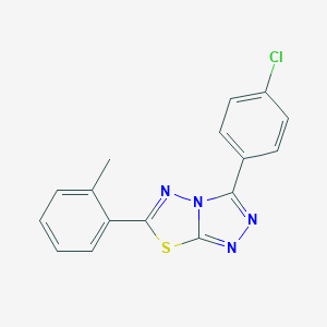 3-(4-Chlorophenyl)-6-(2-methylphenyl)[1,2,4]triazolo[3,4-b][1,3,4]thiadiazole