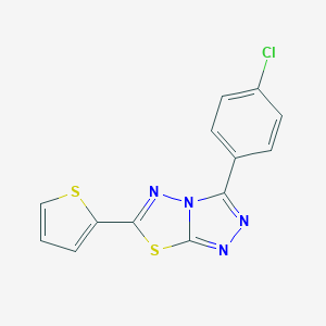 3-(4-Chlorophenyl)-6-(2-thienyl)[1,2,4]triazolo[3,4-b][1,3,4]thiadiazole