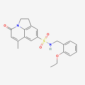 N-(2-ethoxybenzyl)-6-methyl-4-oxo-1,2-dihydro-4H-pyrrolo[3,2,1-ij]quinoline-8-sulfonamide