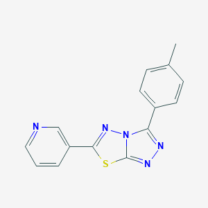 3-(4-Methylphenyl)-6-(3-pyridinyl)[1,2,4]triazolo[3,4-b][1,3,4]thiadiazole