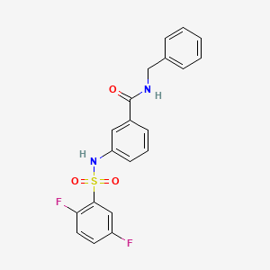 N-benzyl-3-{[(2,5-difluorophenyl)sulfonyl]amino}benzamide