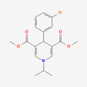 molecular formula C18H20BrNO4 B4822099 dimethyl 4-(3-bromophenyl)-1-isopropyl-1,4-dihydro-3,5-pyridinedicarboxylate 