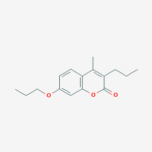 molecular formula C16H20O3 B4822133 4-methyl-7-propoxy-3-propyl-2H-chromen-2-one 