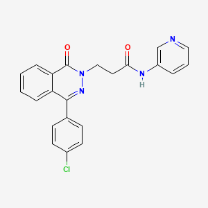 3-[4-(4-chlorophenyl)-1-oxo-2(1H)-phthalazinyl]-N-3-pyridinylpropanamide