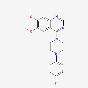 molecular formula C20H21FN4O2 B4822141 4-[4-(4-fluorophenyl)-1-piperazinyl]-6,7-dimethoxyquinazoline 