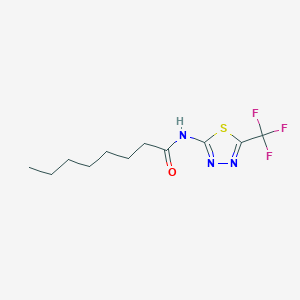 N-[5-(trifluoromethyl)-1,3,4-thiadiazol-2-yl]octanamide