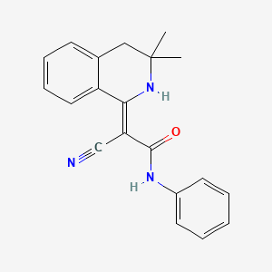 2-cyano-2-(3,3-dimethyl-3,4-dihydro-1(2H)-isoquinolinylidene)-N-phenylacetamide