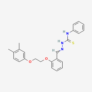 2-[2-(3,4-dimethylphenoxy)ethoxy]benzaldehyde N-phenylthiosemicarbazone