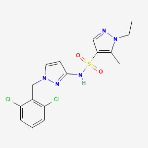 N-[1-(2,6-dichlorobenzyl)-1H-pyrazol-3-yl]-1-ethyl-5-methyl-1H-pyrazole-4-sulfonamide