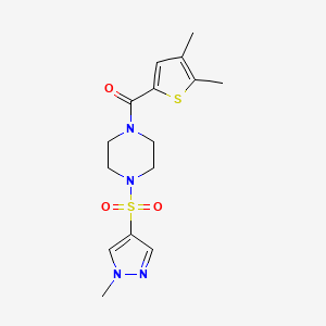 1-[(4,5-dimethyl-2-thienyl)carbonyl]-4-[(1-methyl-1H-pyrazol-4-yl)sulfonyl]piperazine