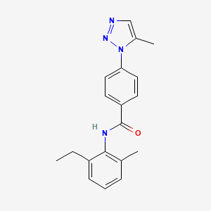 N-(2-ethyl-6-methylphenyl)-4-(5-methyl-1H-1,2,3-triazol-1-yl)benzamide